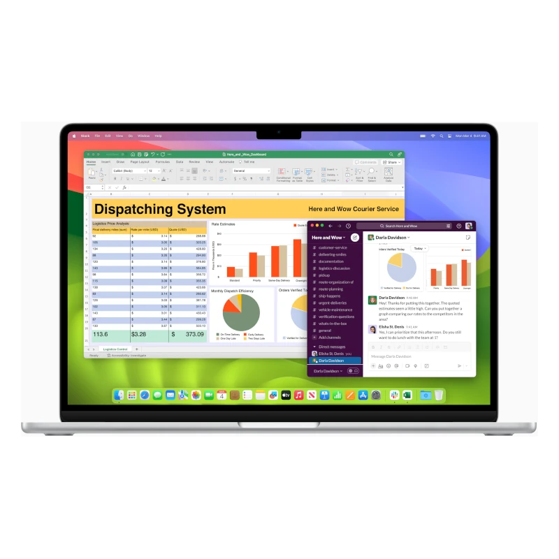 Portatil Apple MacBook Air (M3, 2024) Vista Frontal 3