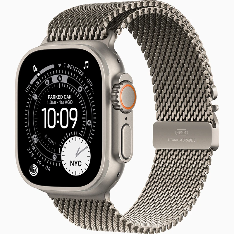 Apple Watch Ultra 3 Titanio Natural con Titanium Milanese Loop