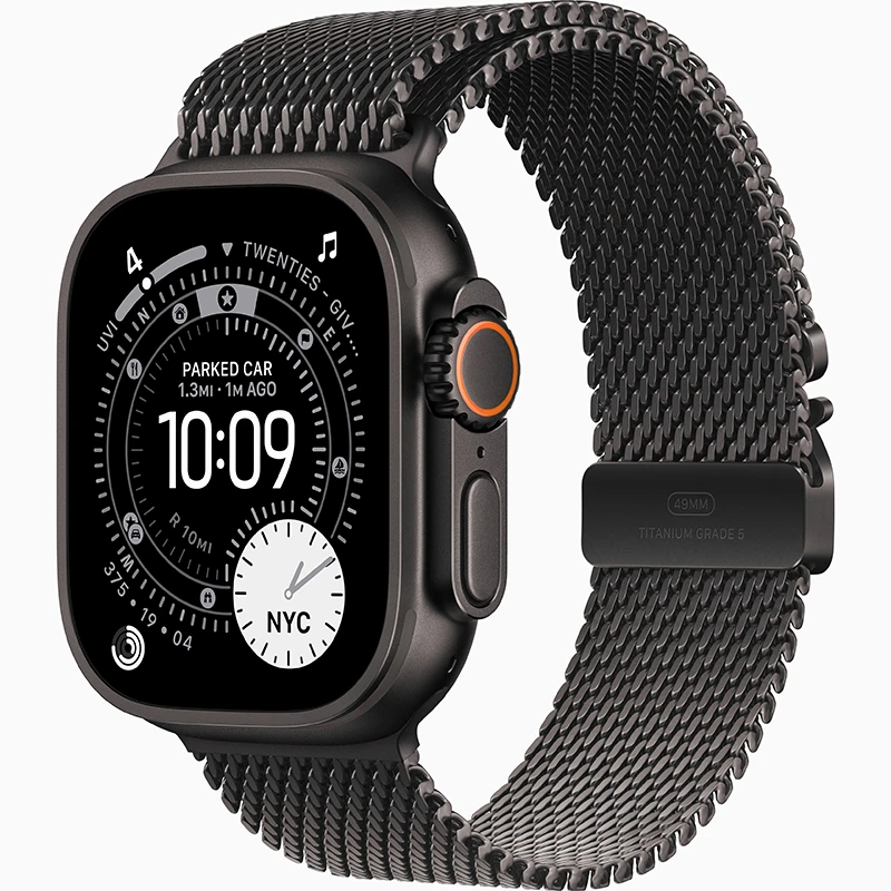 Apple Watch Ultra 3 Titanio Negro con Titanium Milanese Loop