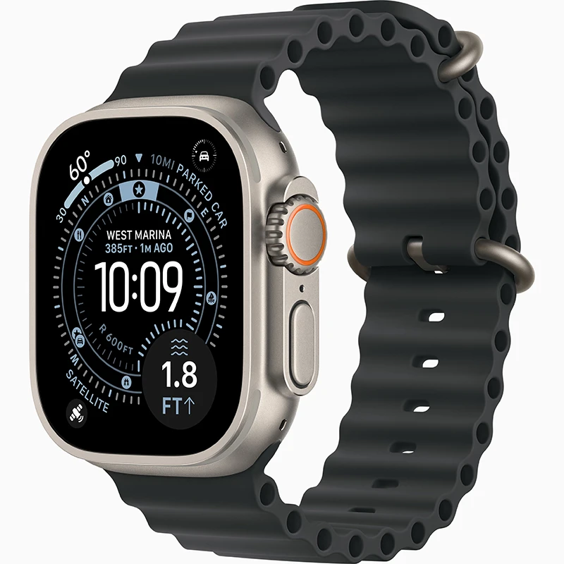 Apple Watch Ultra 3 Titanio Negro con Ocean Band