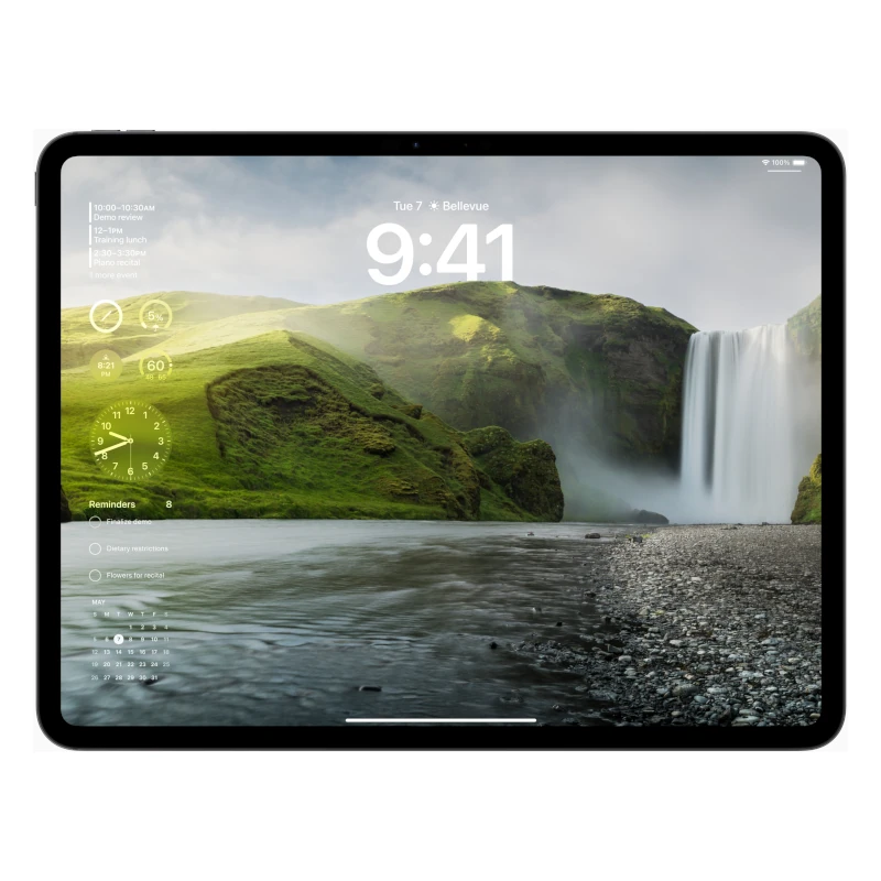 Tablet Apple iPad Pro 7 Generacion Frontal Imagen Naturaleza