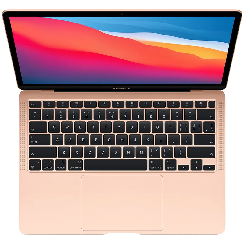 Portatil Apple MacBook Air (M1, 2020) Visto desde arriba