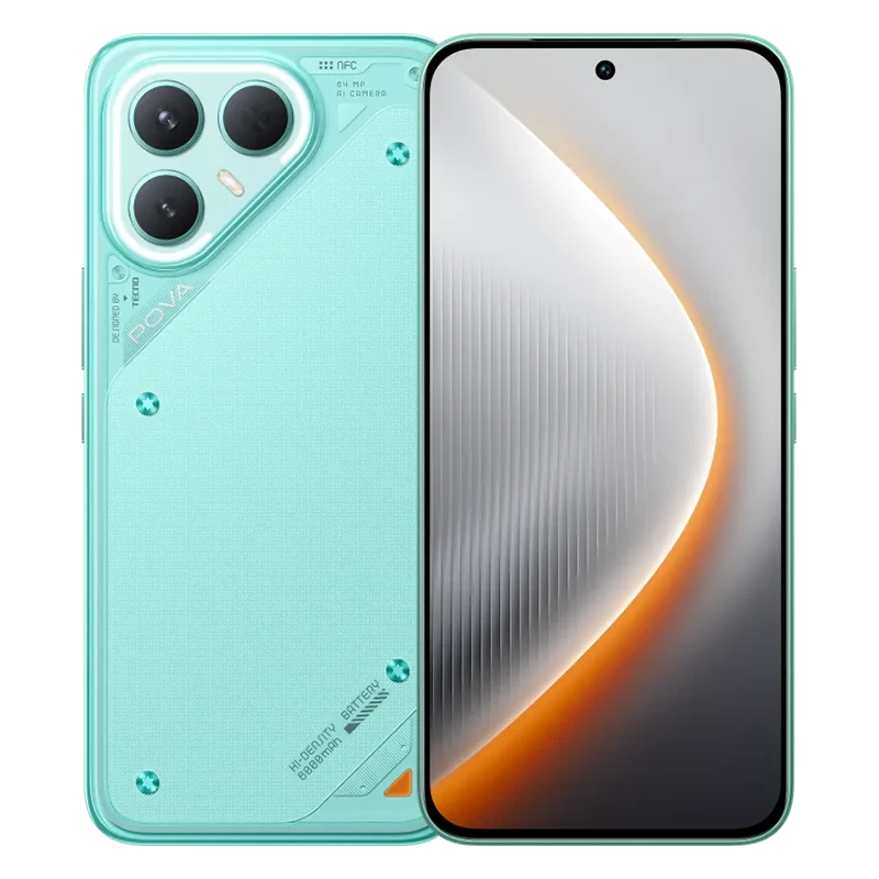 Celular Tecno Pova 7 Pro 5G Neon Cyan
